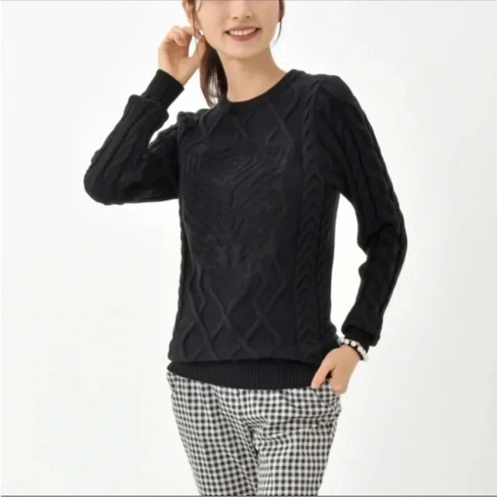 Disney Parks x Marvel Avengers Black Panther Cable Knit Sweater | Size S - Picture 2 of 9